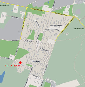 Карта Протвино